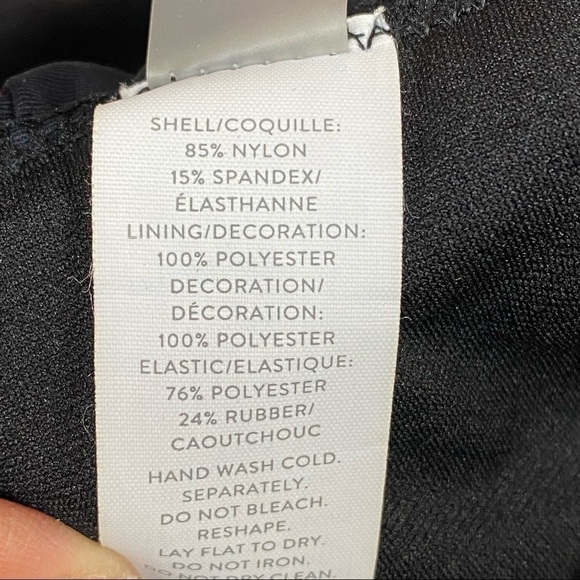 Chelsea28 Black Smocked Hipster Bikini Bottom - Picture 5 of 6